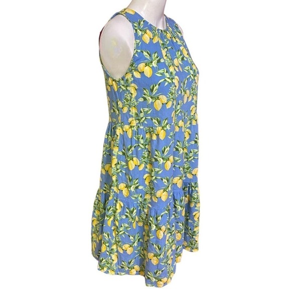 Loft Lemon Tiered Swing Dress Size - Picture 4 of 11